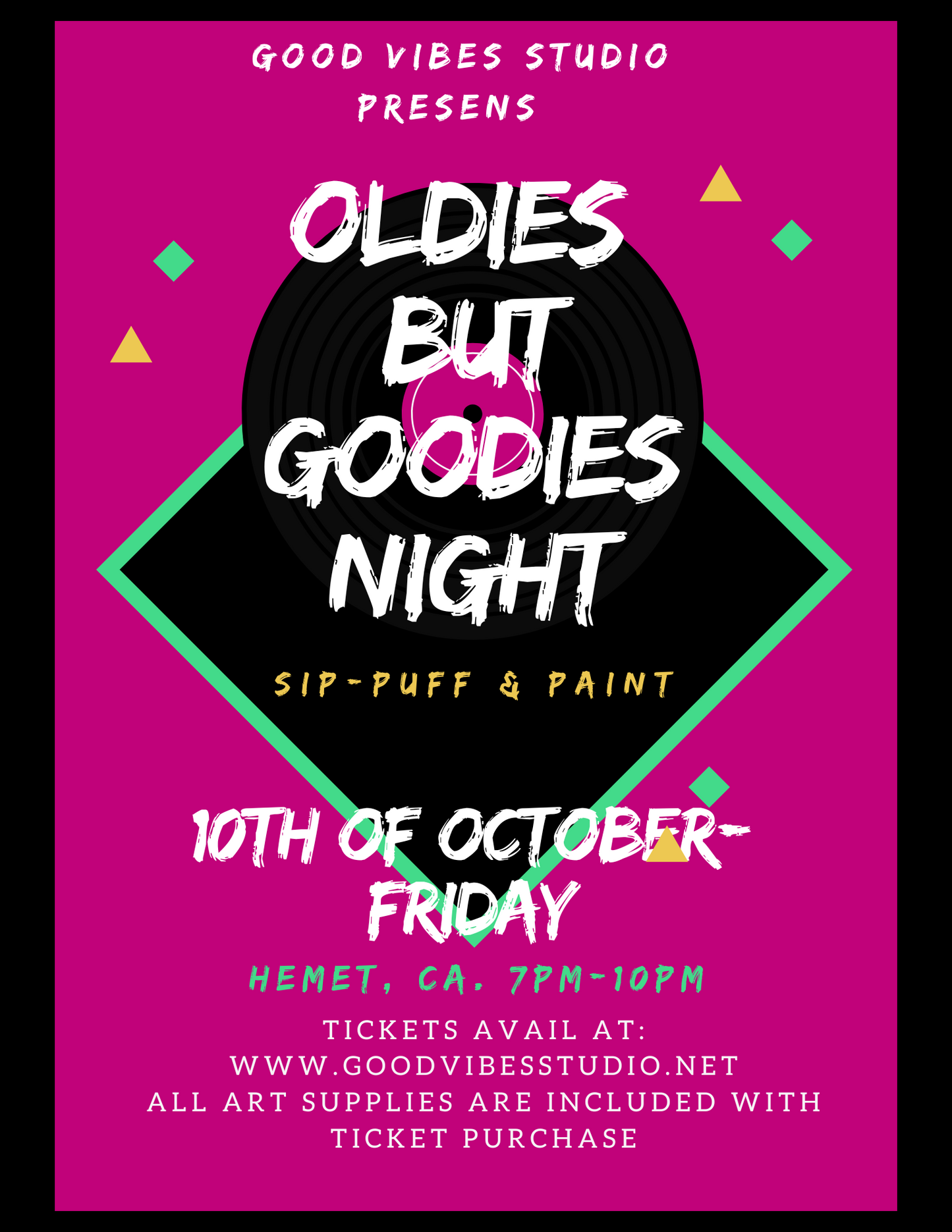 Oldies But Goodies Paint Night