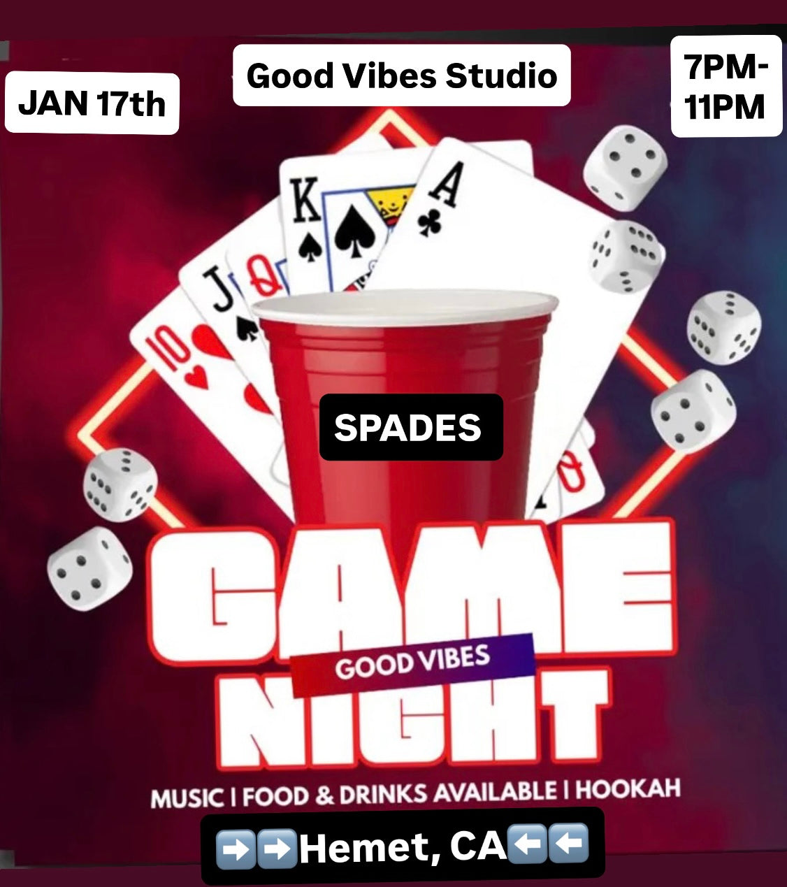 SPADES GAME NIGHT!!!